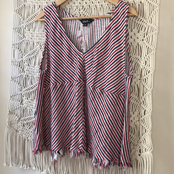 Indigo Rein striped tank blouse sz M - Picture 1 of 7